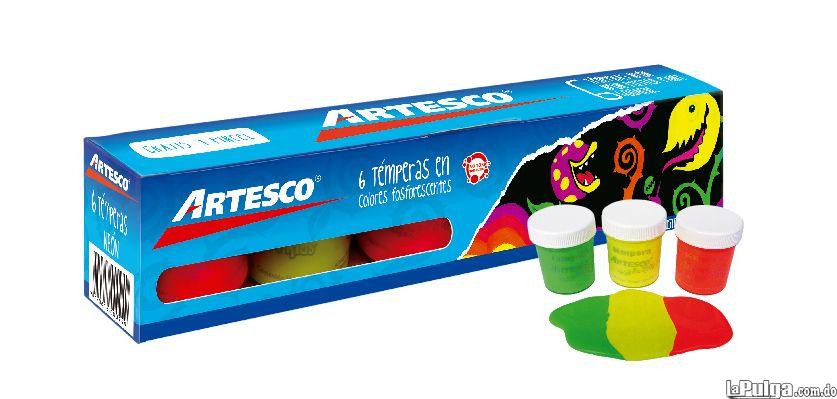 TEMPERAS NEÓN X 6 PIEZAS ARTESCO