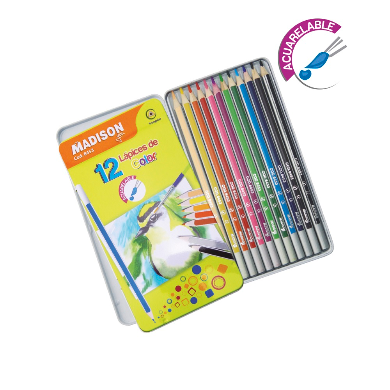 LÁPIZ DE COLOR ACUARELABLE MADISON