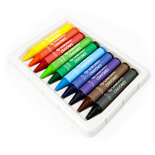 CRAYONES JUMBO 10 COLORES SABONIS