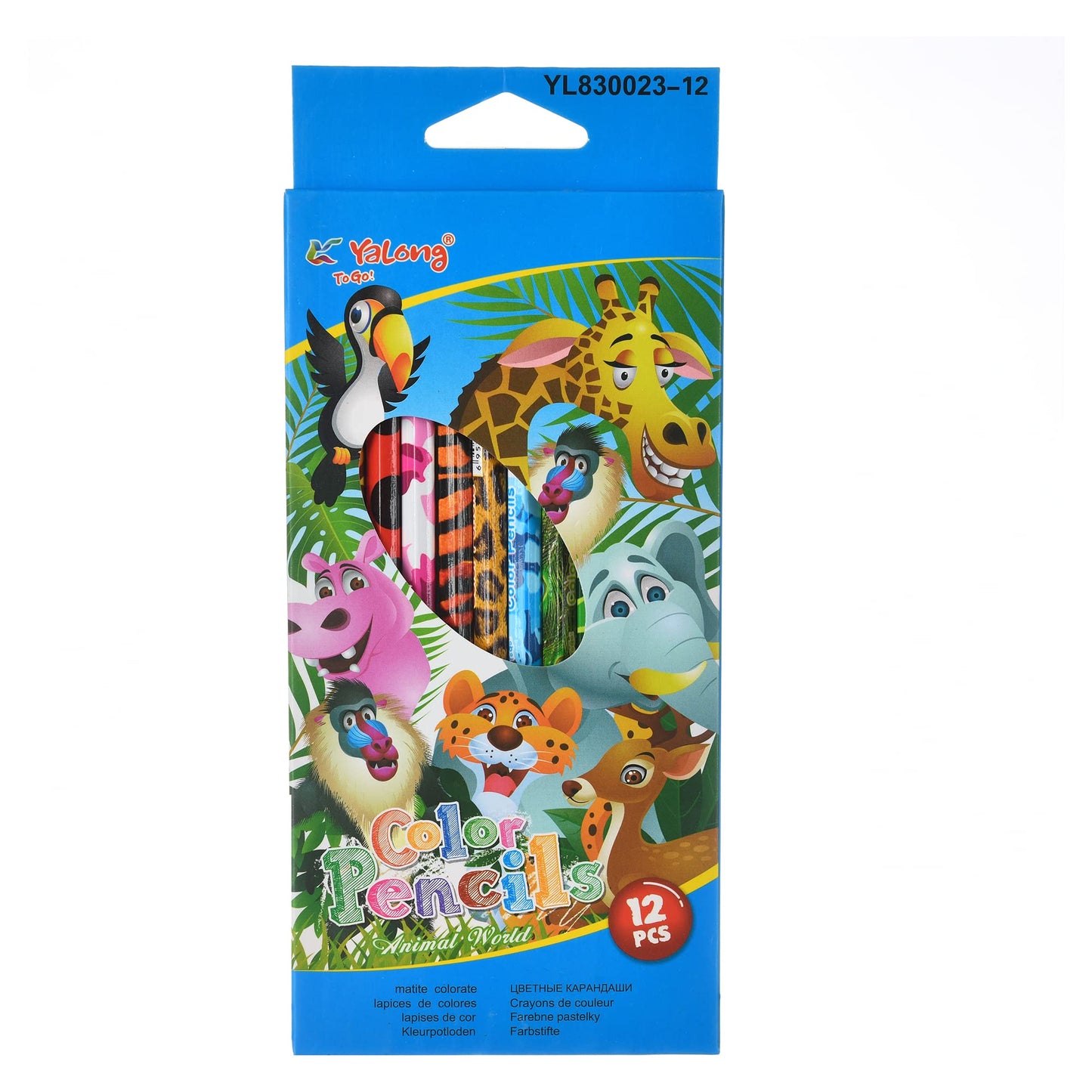 LÁPICES DE COLORES 12 PIEZAS YALONG