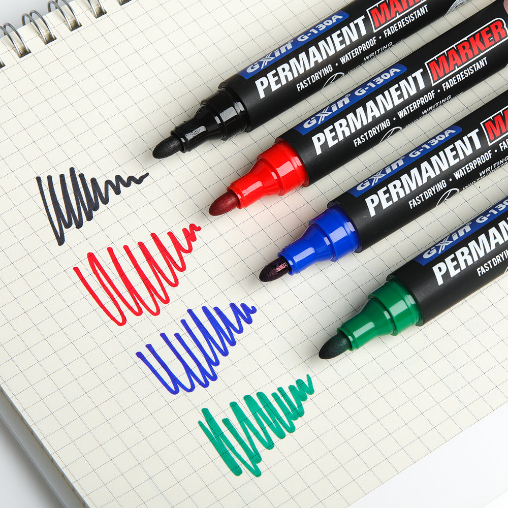 MARCADOR PERMANENTE CON PUNTA BISELADA G-XIN