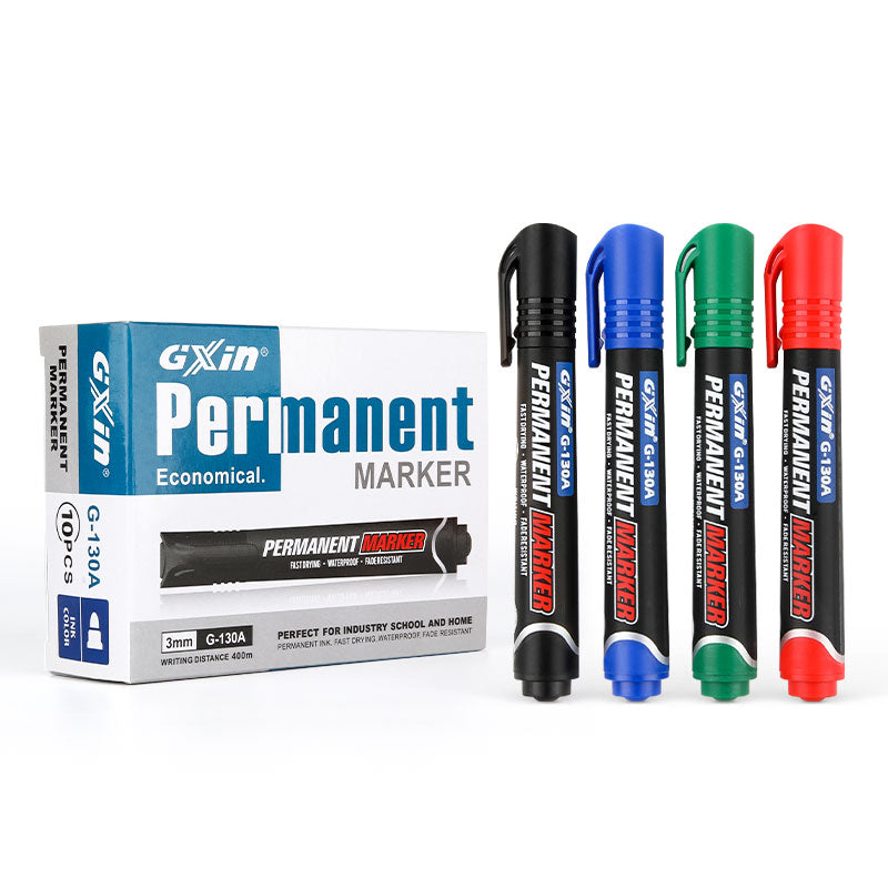 MARCADOR PERMANENTE PUNTA BISELADA GIXIN G-130