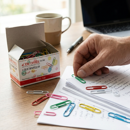 CLIP DE COLORES 50mm x 100 Pzs DL750