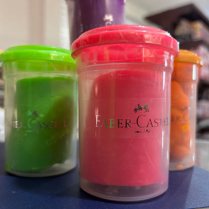 PLASTILINA MOLDEABLE NEÓN FABER CASTELL 4 PIEZAS
