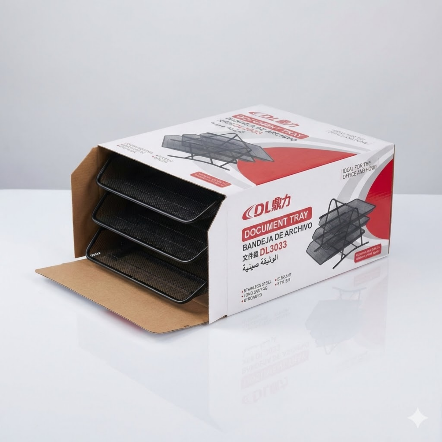 ORGANIZADOR DE DOCUMENTOS METALICO 3 NIVELES DL3033