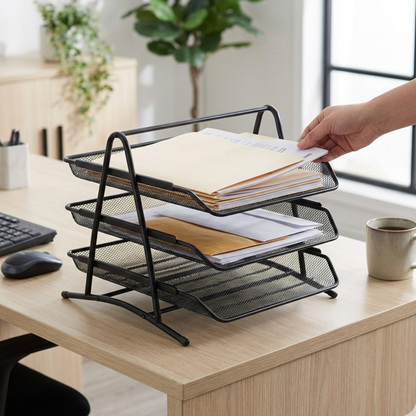 ORGANIZADOR DE DOCUMENTOS METALICO 3 NIVELES DL3033