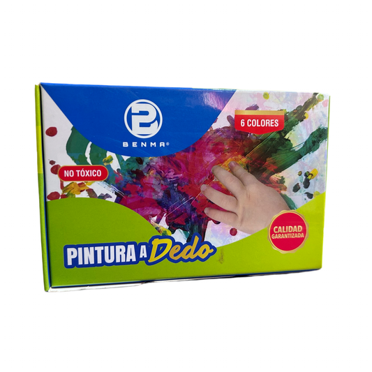 PINTURA A DEDO 6 COLORES BENMA