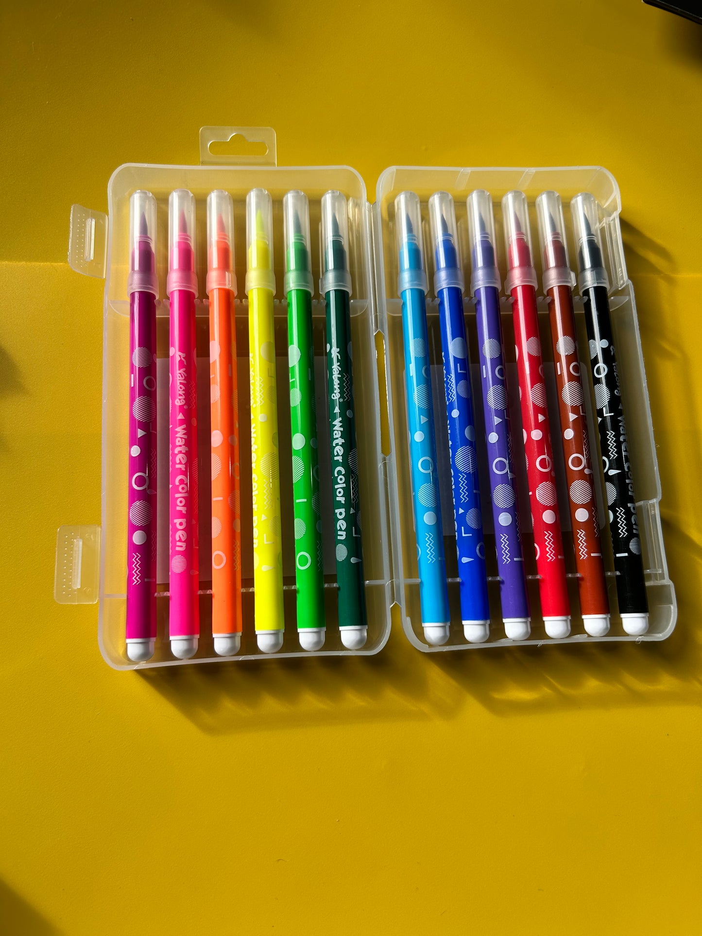 MARCADOR PUNTA PINCEL 12 UNIDADES YALONG