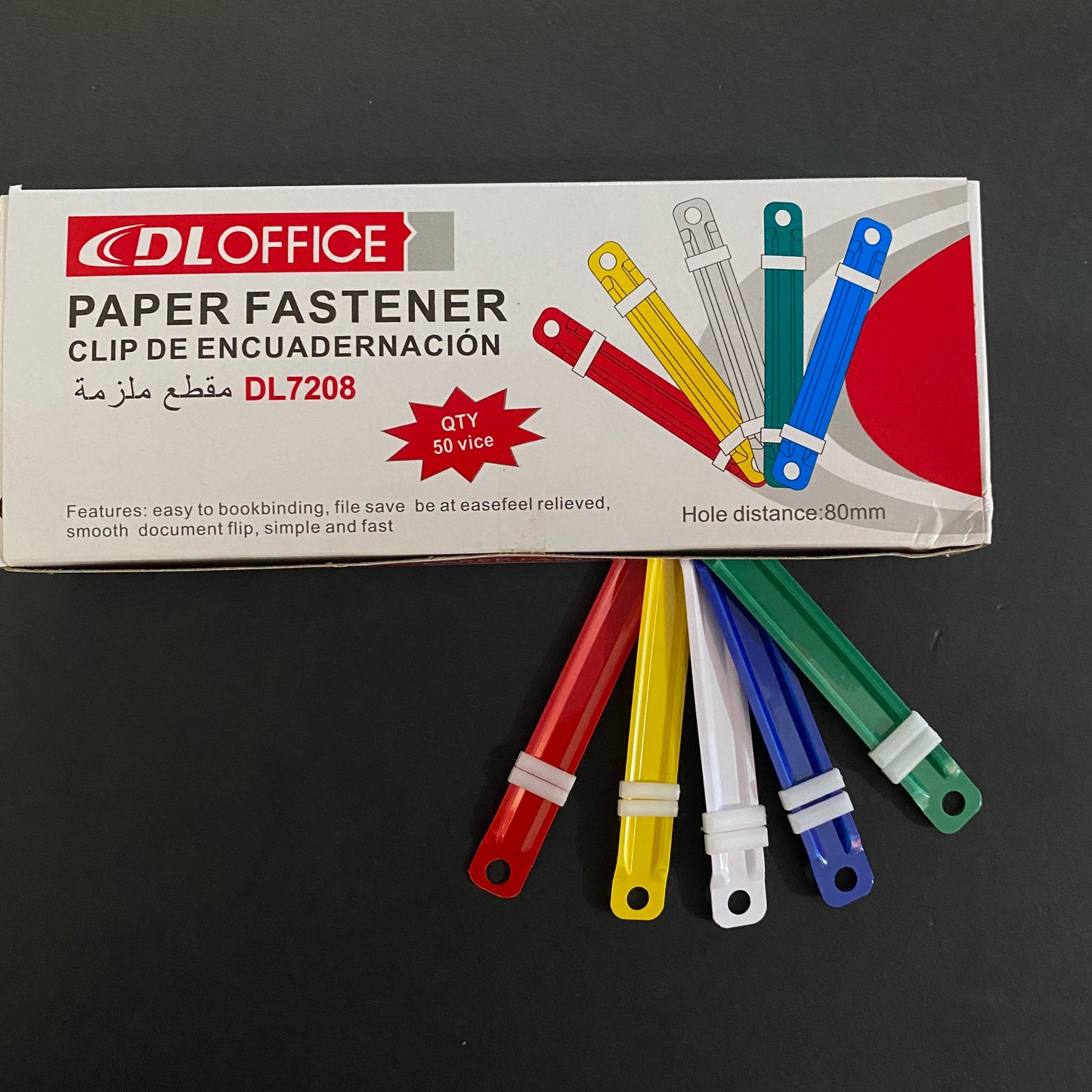 CAJA DE FASTENER/BROCHE DE  PLASTICO ROARI X 50 PIEZAS