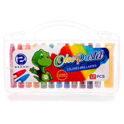 CRAYONES ÓLEO PASTEL 12 COLORES BENMA
