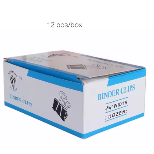BINDER CLIP/PISA PAPELES/ CLIP BILLETERO X 12 PIEZAS CAJA ROARI