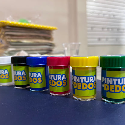 PINTURA A DEDO 6 COLORES BENMA