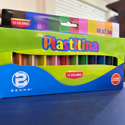 PLASTILINA 12 COLORES BENMA