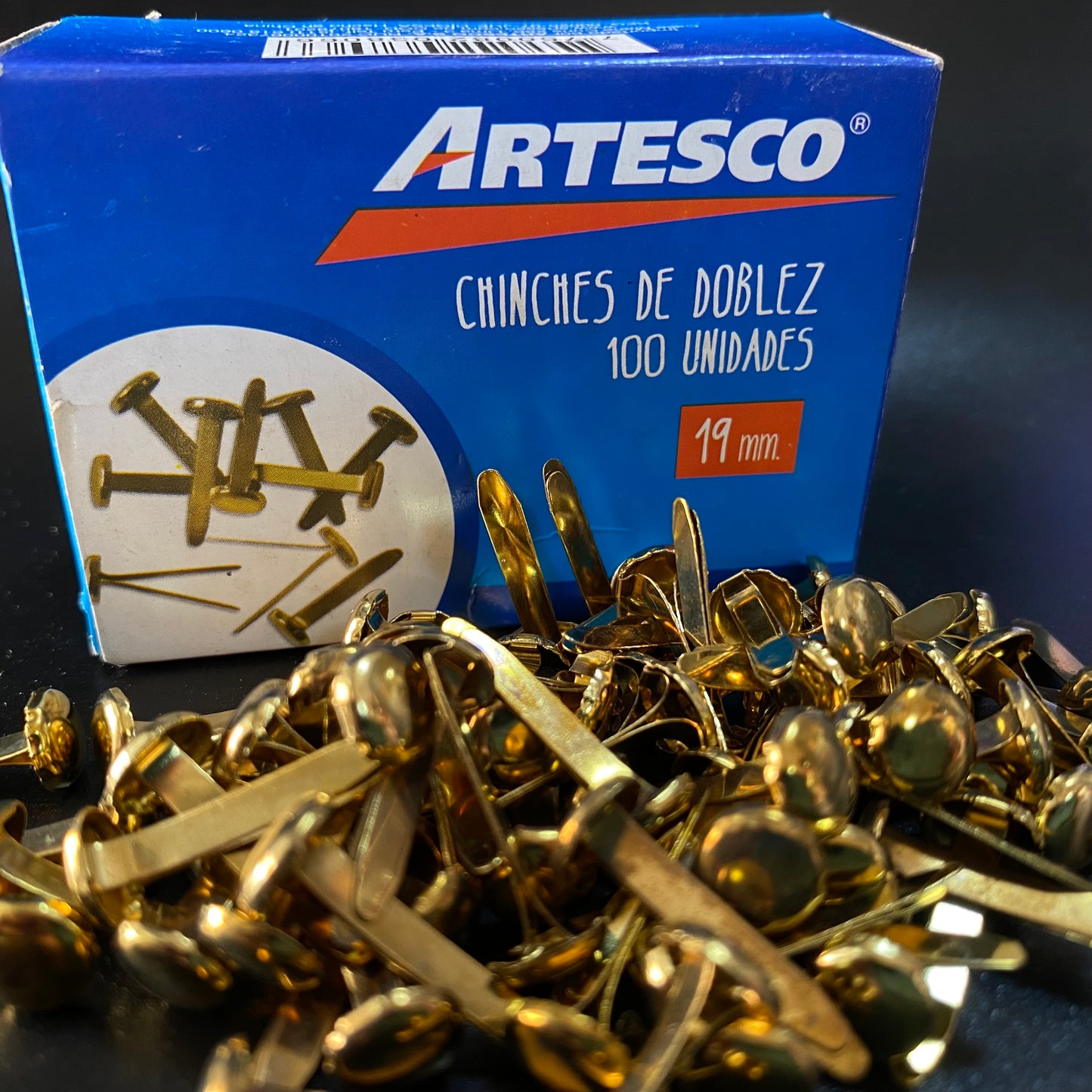 CHINCHE DE DOBLEZ 19mm DORADO