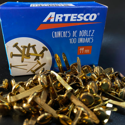 CHINCHE DE DOBLEZ 19mm DORADO