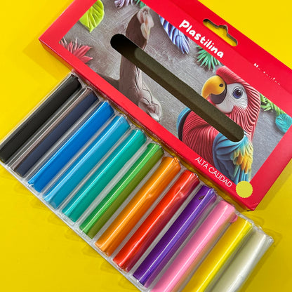 PLASTILINA ROARI X 12 COLORES