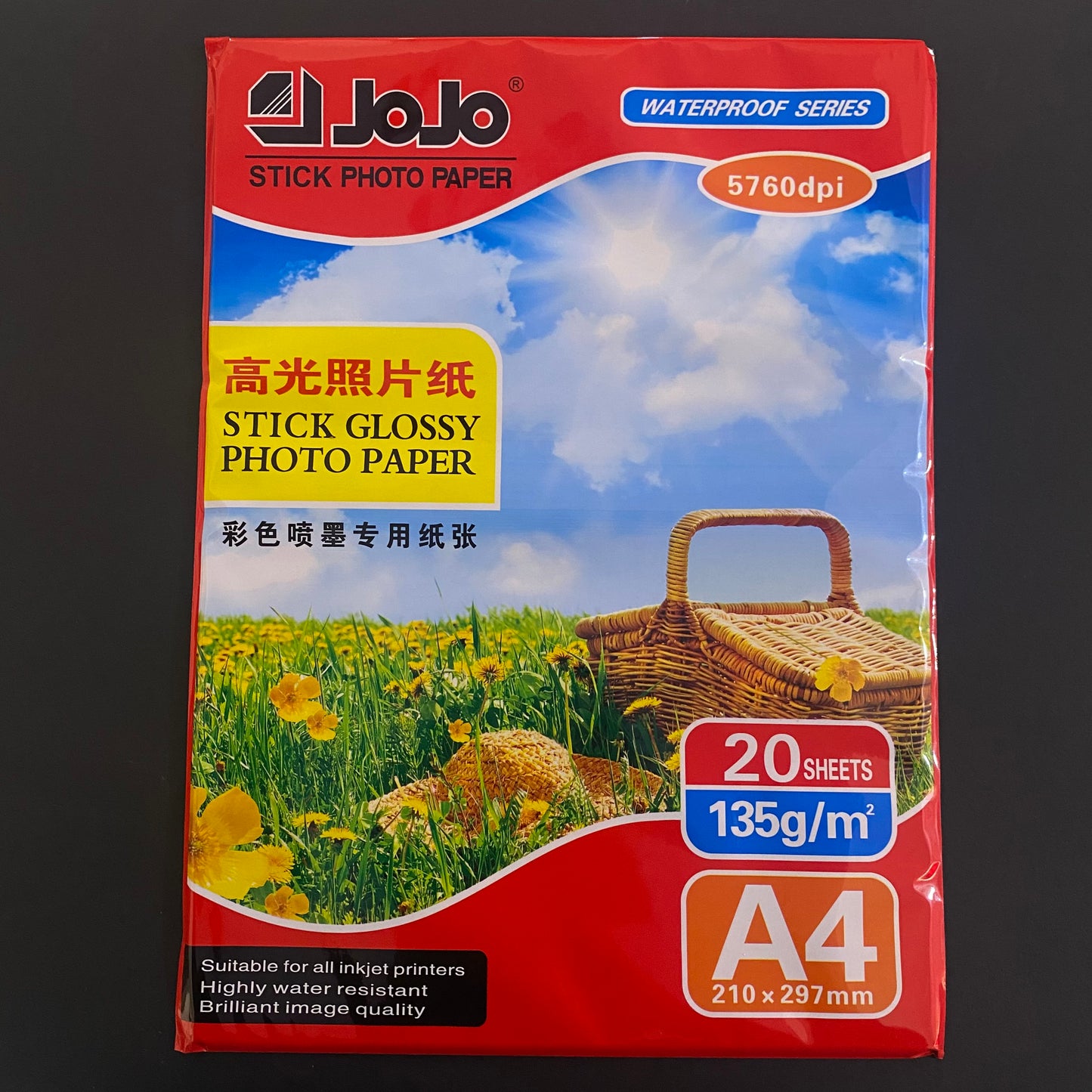 Papel Fotográfico Adhesivo Paquete