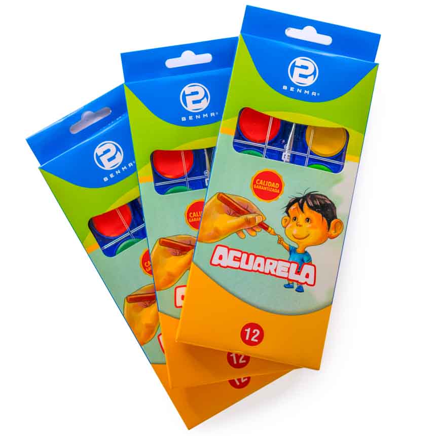 ACUARELA 12 COLORES BENMA
