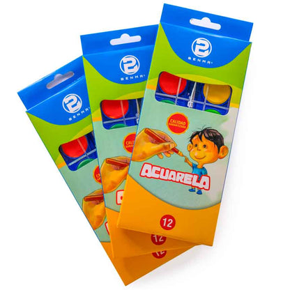 ACUARELA 12 COLORES BENMA