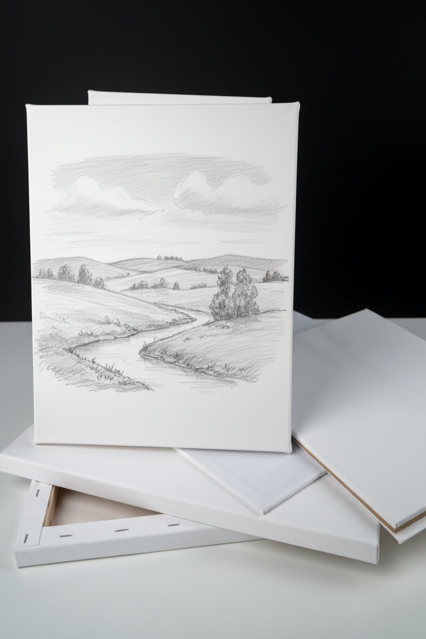 LIENZO CON DIBUJO