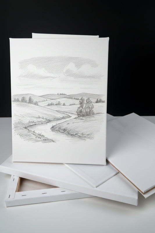 LIENZO CON DIBUJO