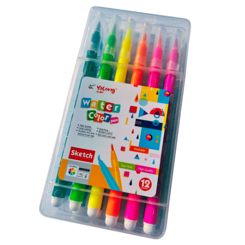 MARCADOR PUNTA PINCEL 12 UNIDADES YALONG